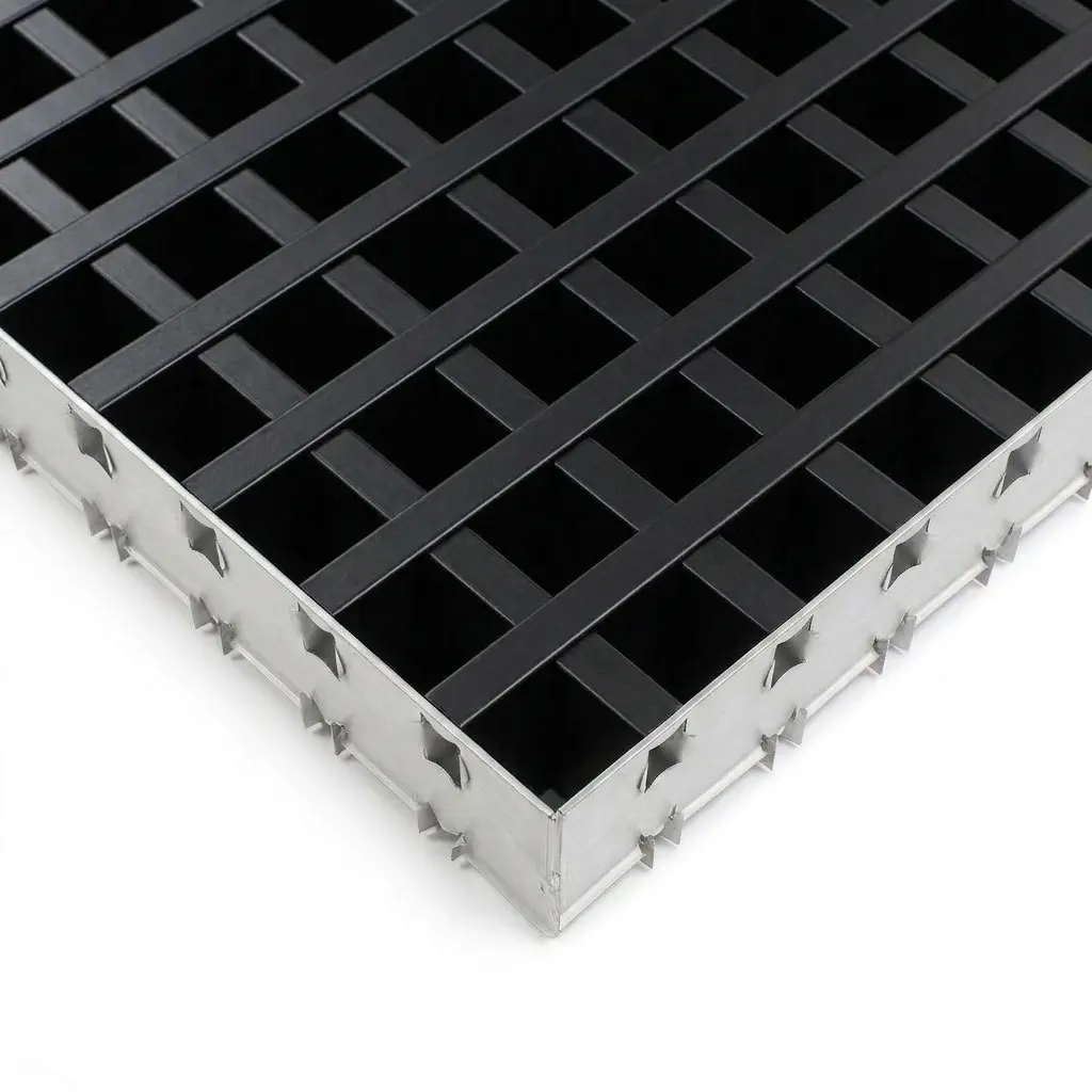 Потолок Грильято GL15 50×50 черный RAL 9005