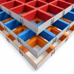 Потолок Грильято GL15 100x100 Ral любой цвет